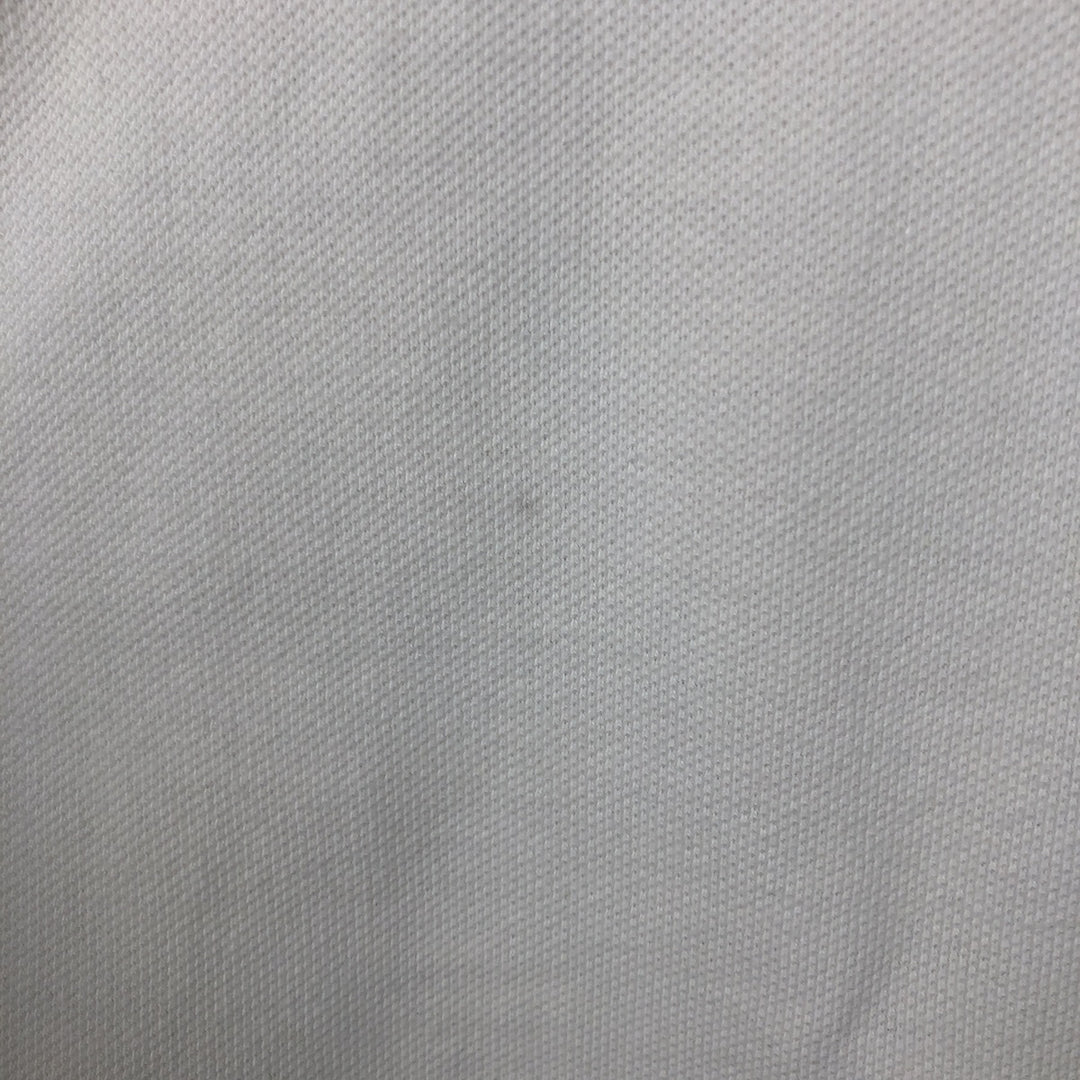 Champion Ohio State College Short-Sleeve Polo Shirt (Men's Size L) cotton white type Vintage Second Hand