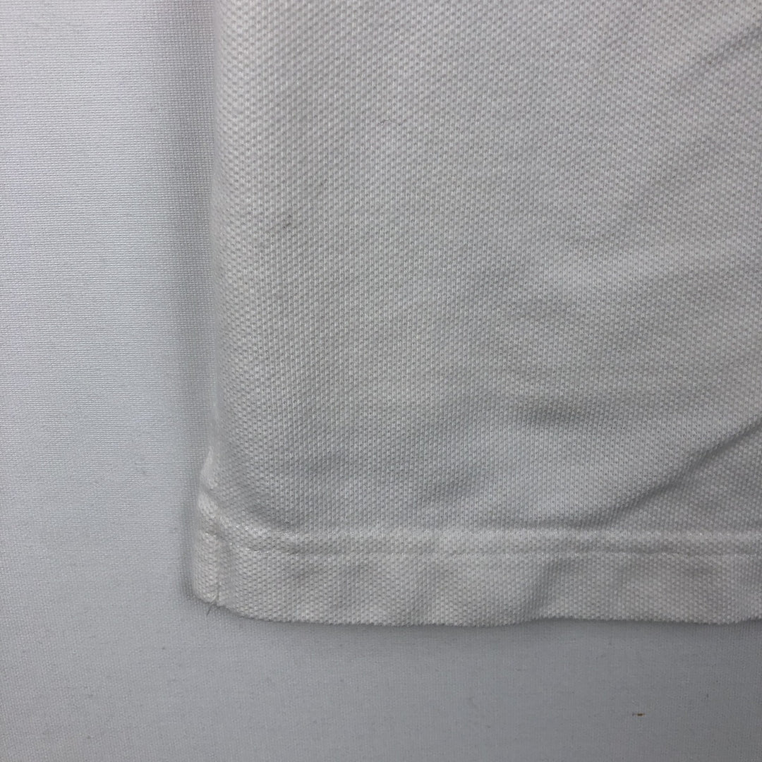 Champion Ohio State College Short-Sleeve Polo Shirt (Men's Size L) cotton white type Vintage Second Hand