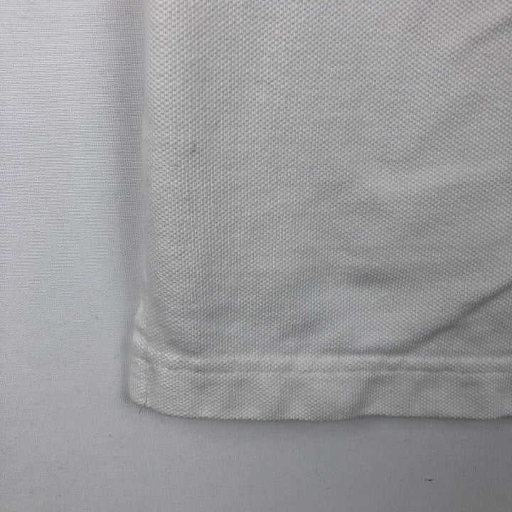 Champion Ohio State College Short-Sleeve Polo Shirt (Men's Size L) cotton white type Vintage Second Hand