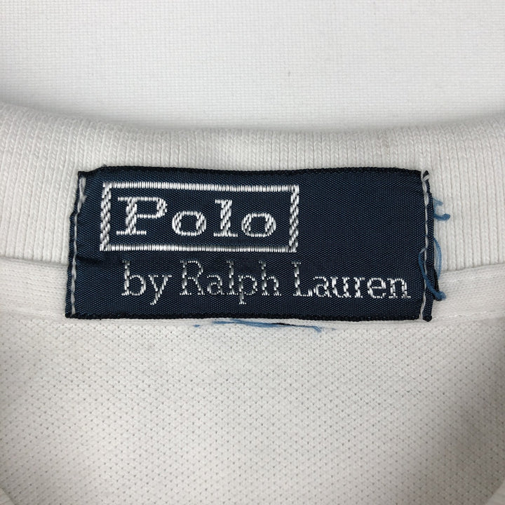 Ralph Lauren POLO by Ralph Lauren short sleeve polo shirt, men's size L unclear white type Vintage Second Hand