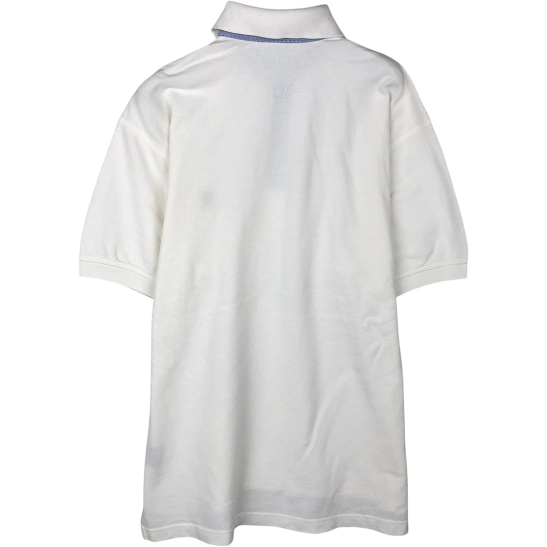 1990'S Tommy Hilfiger short-sleeved polo shirt, men's size S (approx.), vintage. cotton white type Vintage Second Hand