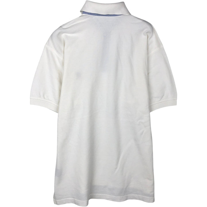 1990'S Tommy Hilfiger short-sleeved polo shirt, men's size S (approx.), vintage. cotton white type Vintage Second Hand