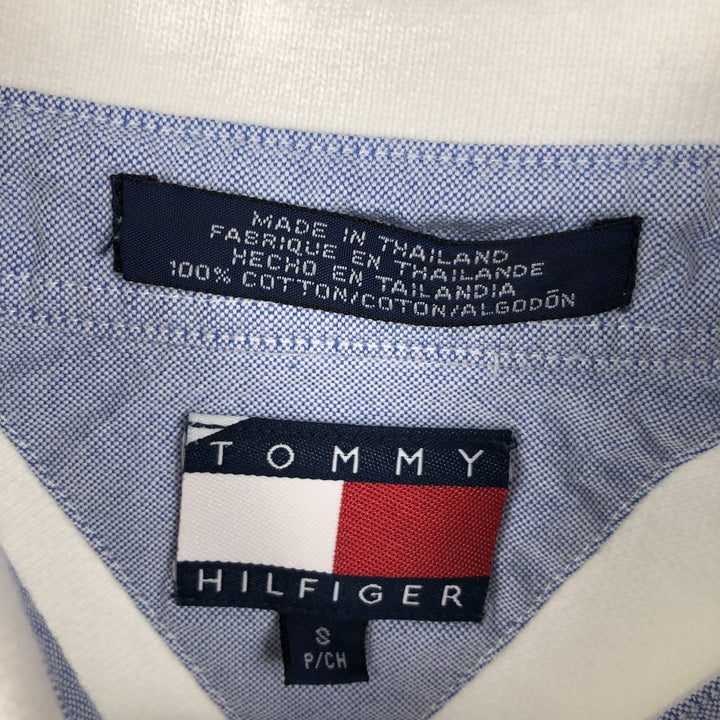 1990'S Tommy Hilfiger short-sleeved polo shirt, men's size S (approx.), vintage. cotton white type Vintage Second Hand