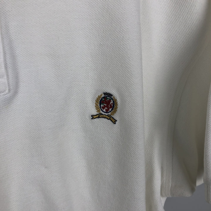 1990'S Tommy Hilfiger short-sleeved polo shirt, men's size S (approx.), vintage. cotton white type Vintage Second Hand
