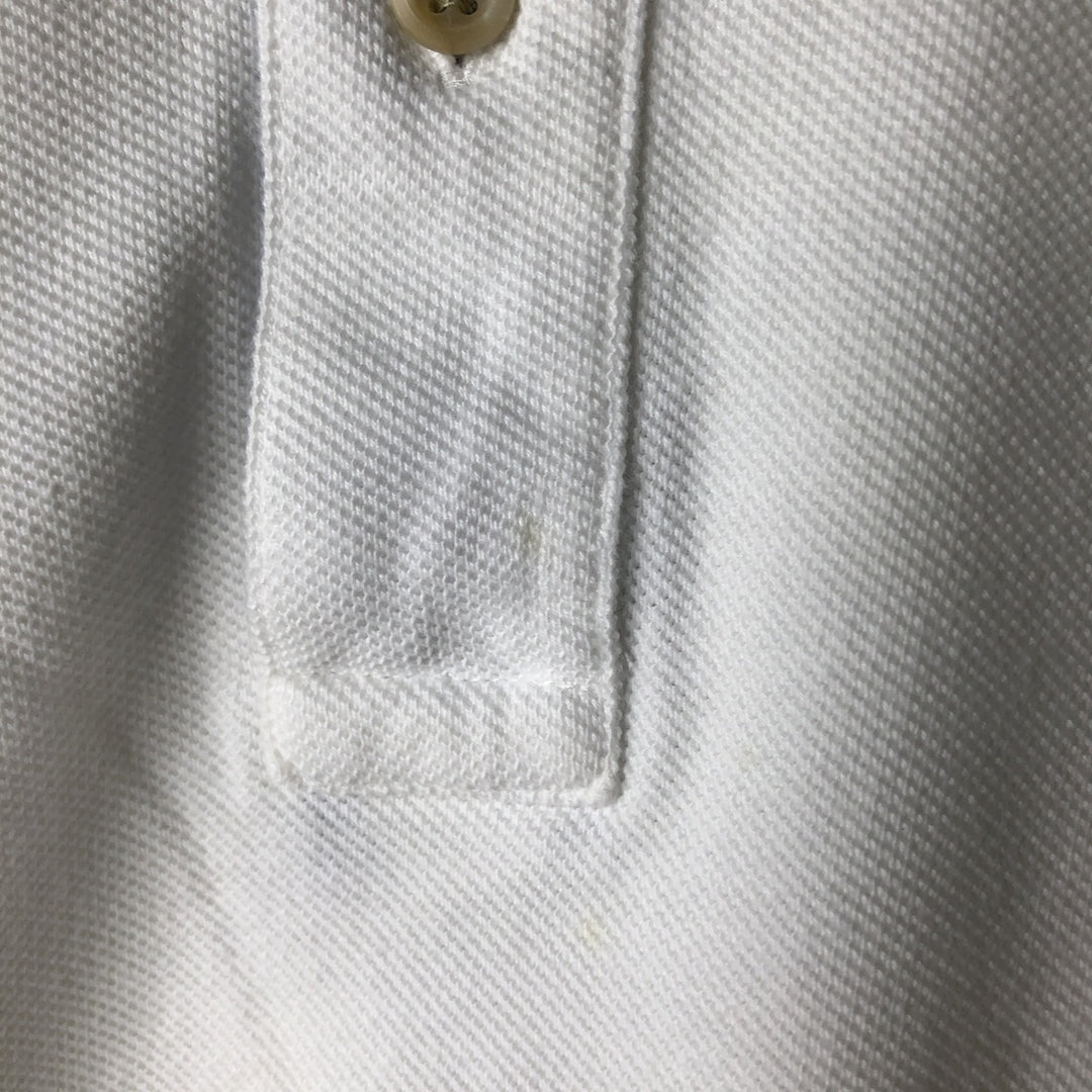 1990'S Tommy Hilfiger short-sleeved polo shirt, men's size S (approx.), vintage. cotton white type Vintage Second Hand