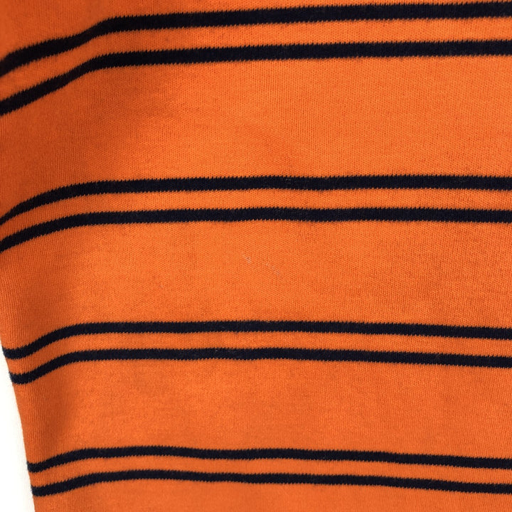 Ralph Lauren POLO by Ralph Lauren short sleeve striped polo shirt, men's size L cotton orange type Vintage Second Hand