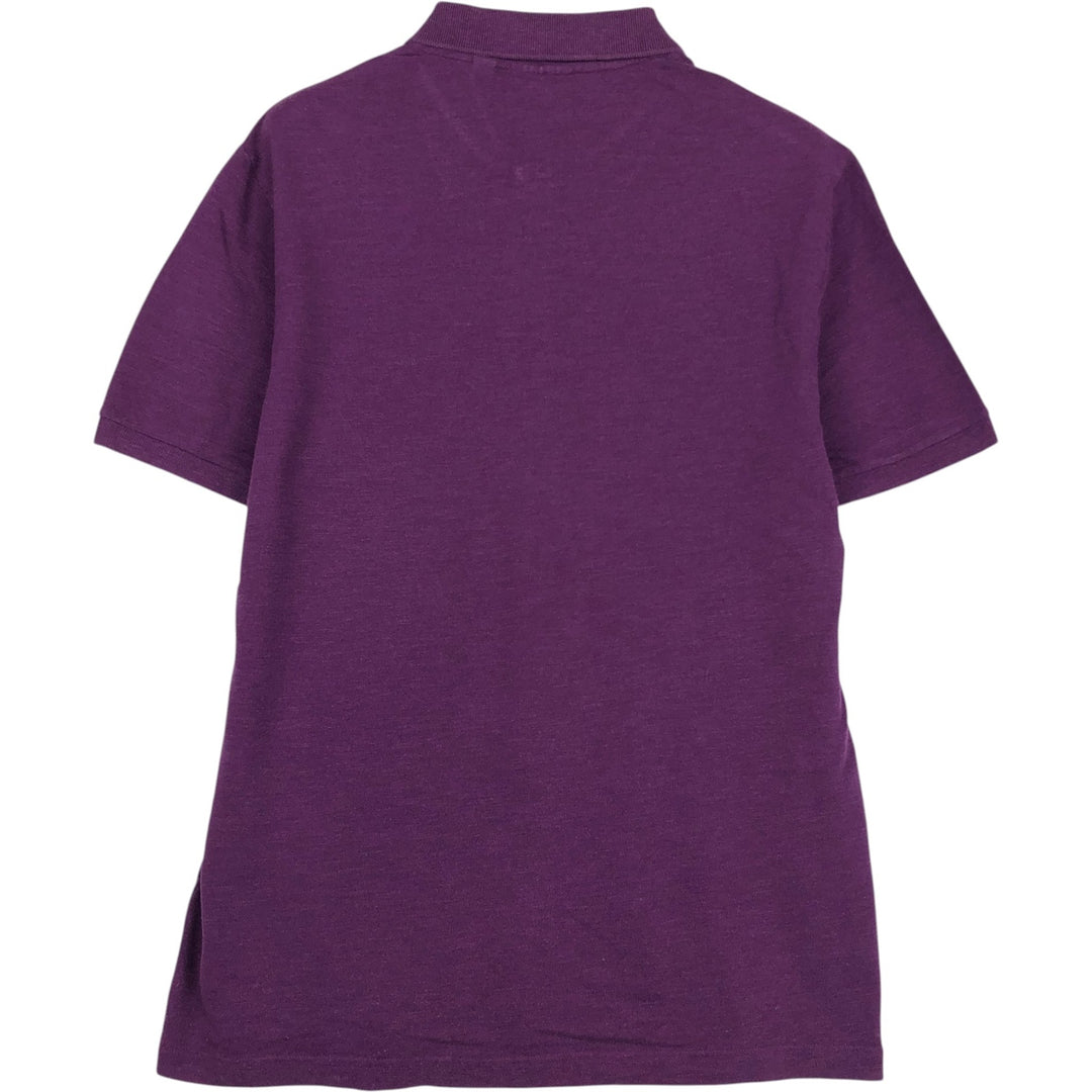 Lacoste LACOSTE SLIM FIT short sleeve polo shirt, men's size L cotton purple type Vintage Second Hand