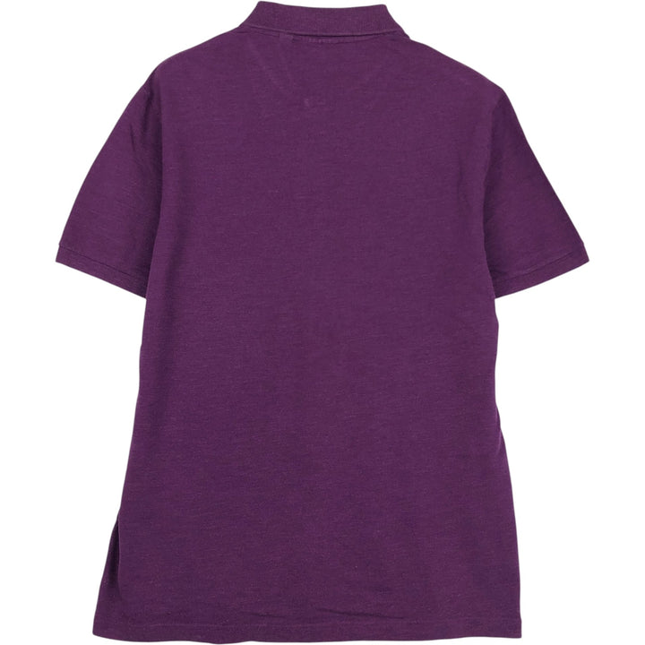 Lacoste LACOSTE SLIM FIT short sleeve polo shirt, men's size L cotton purple type Vintage Second Hand
