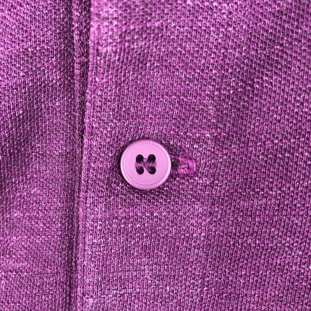 Lacoste LACOSTE SLIM FIT short sleeve polo shirt, men's size L cotton purple type Vintage Second Hand
