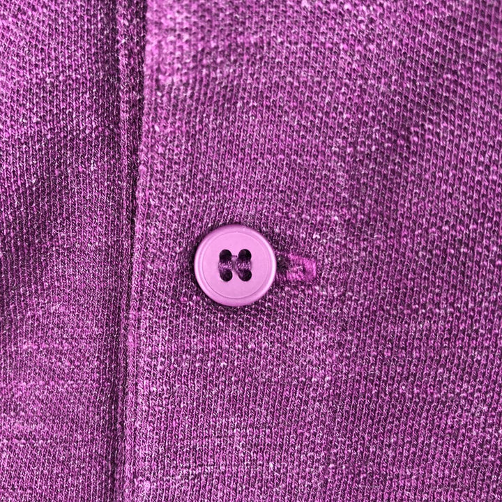 Lacoste LACOSTE SLIM FIT short sleeve polo shirt, men's size L cotton purple type Vintage Second Hand