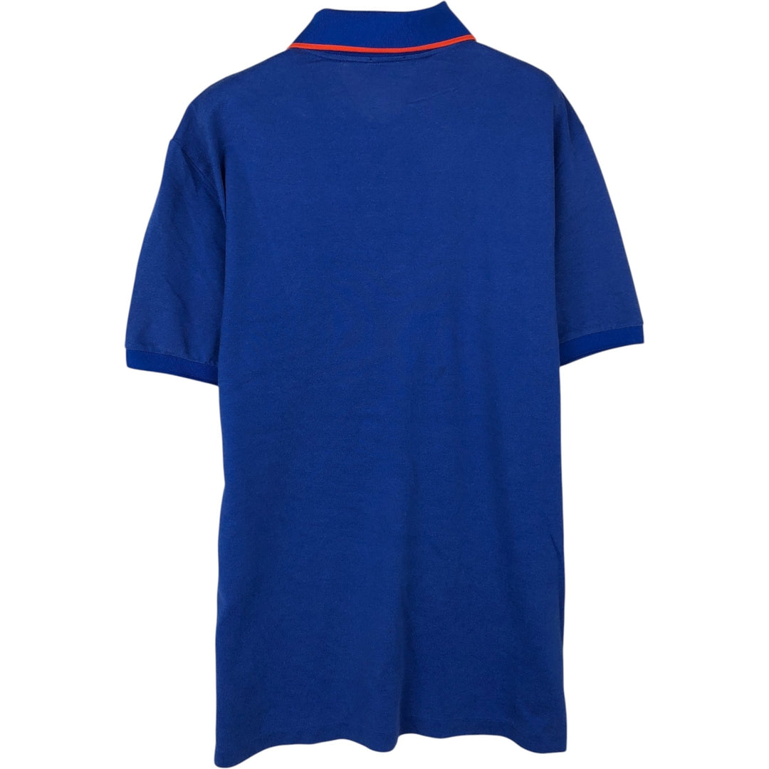 Ralph Lauren POLO GOLF Big Pony Short-Sleeve Polo Shirt, Men's Size M (approx.) Pima Cotton blue type Vintage Second Hand