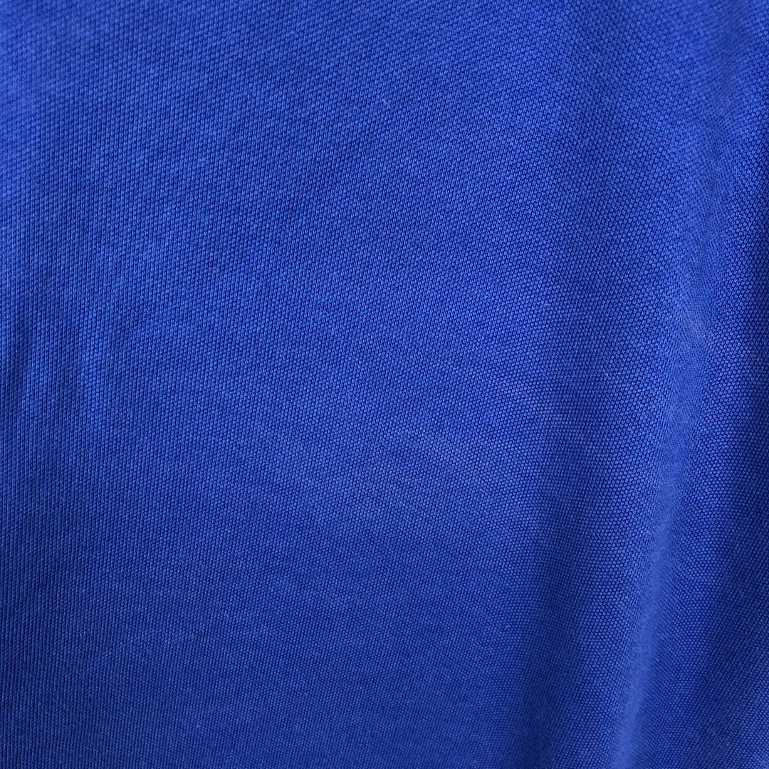 Ralph Lauren POLO GOLF Big Pony Short-Sleeve Polo Shirt, Men's Size M (approx.) Pima Cotton blue type Vintage Second Hand