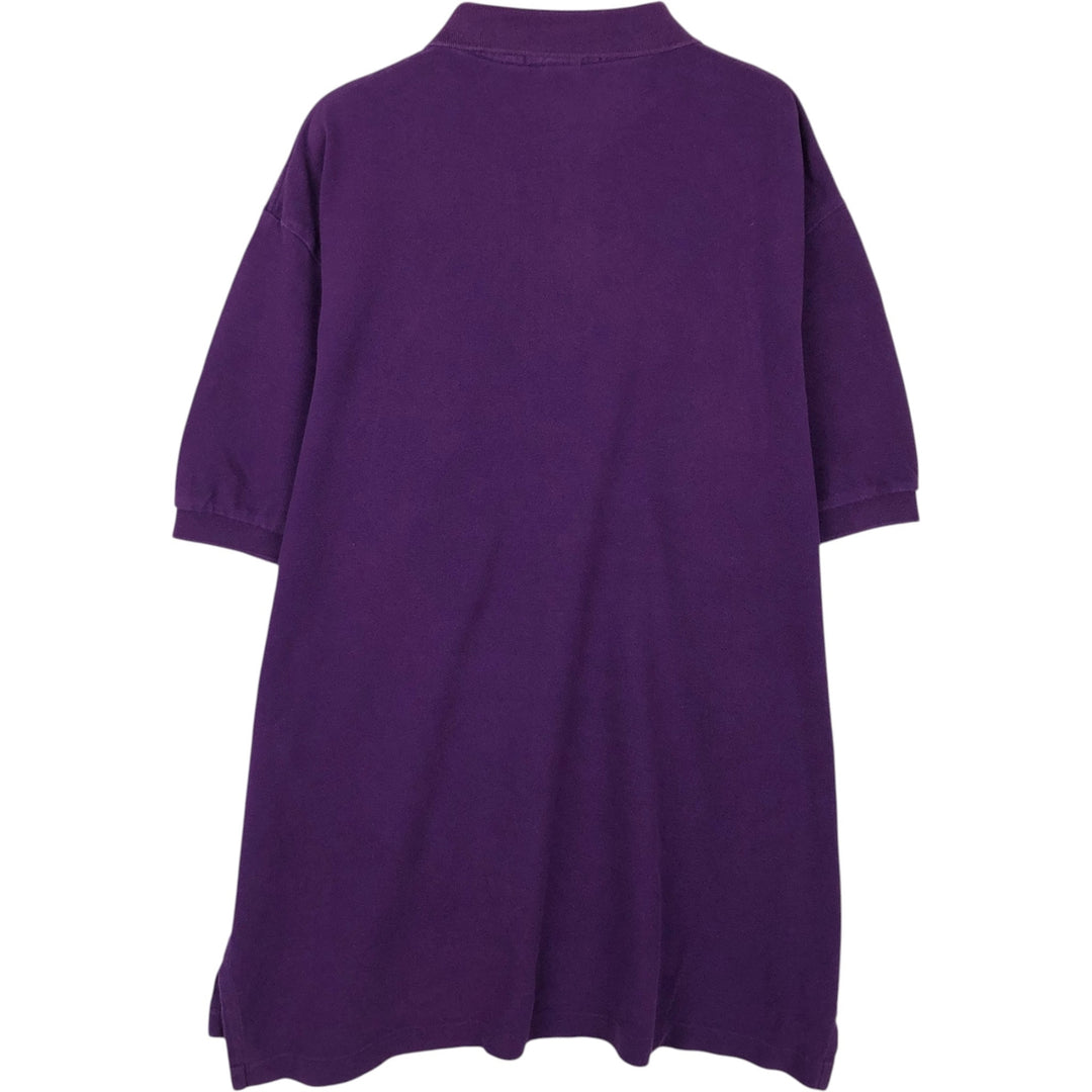 Ralph Lauren POLO by Ralph Lauren short sleeve polo shirt, men's XL size cotton purple type Vintage Second Hand