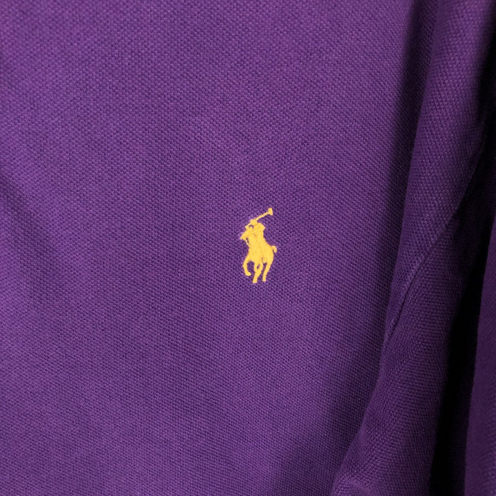 Ralph Lauren POLO by Ralph Lauren short sleeve polo shirt, men's XL size cotton purple type Vintage Second Hand