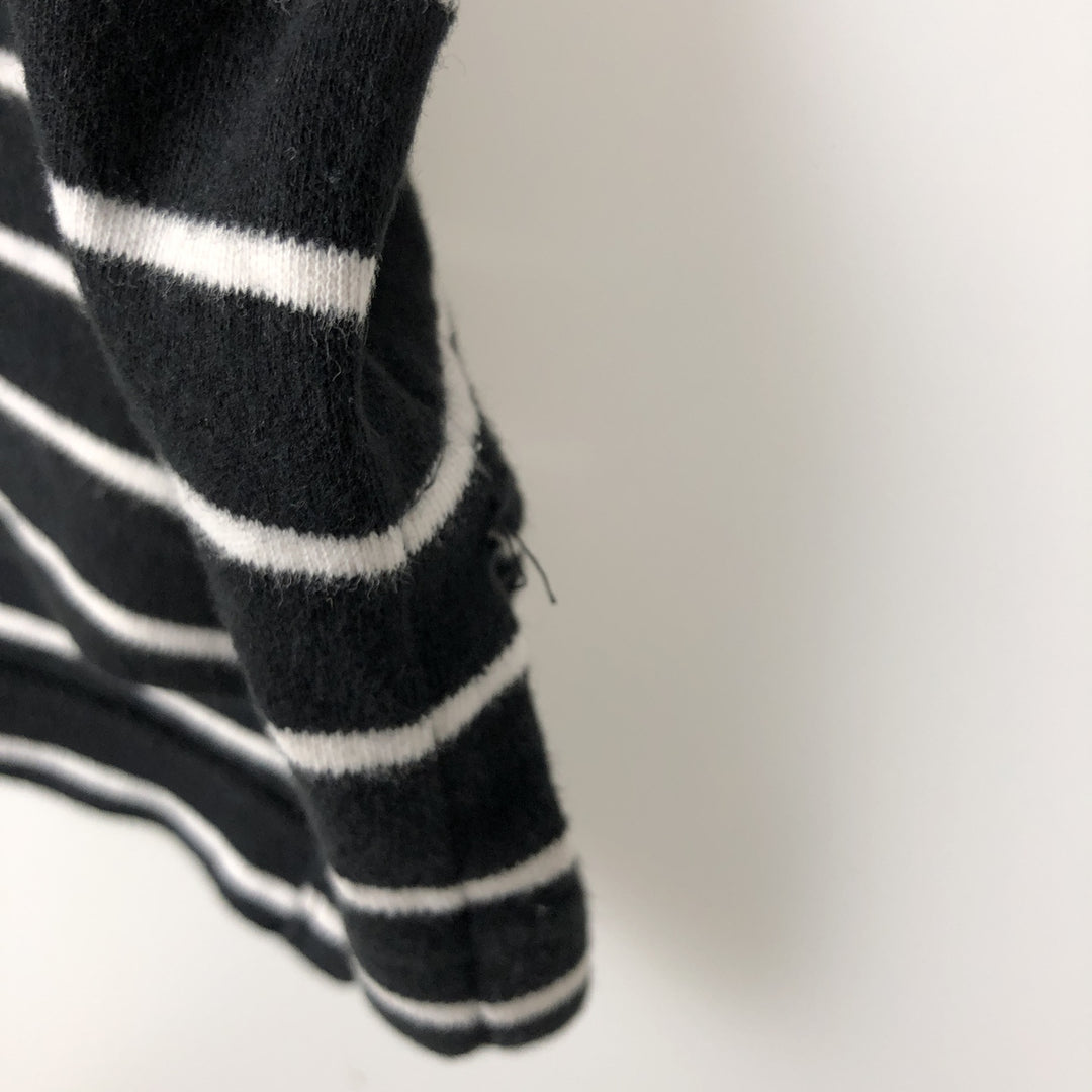 Ralph Lauren POLO by Ralph Lauren short sleeve striped polo shirt, men's XL size cotton black type Vintage Second Hand