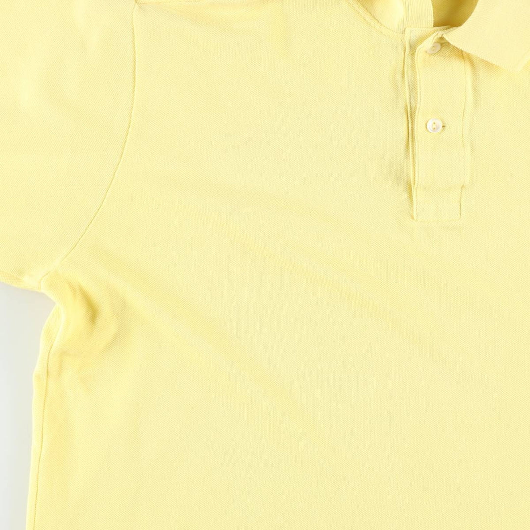 Lacoste short sleeve polo shirt, men's XL size cotton yellow type Vintage Second Hand