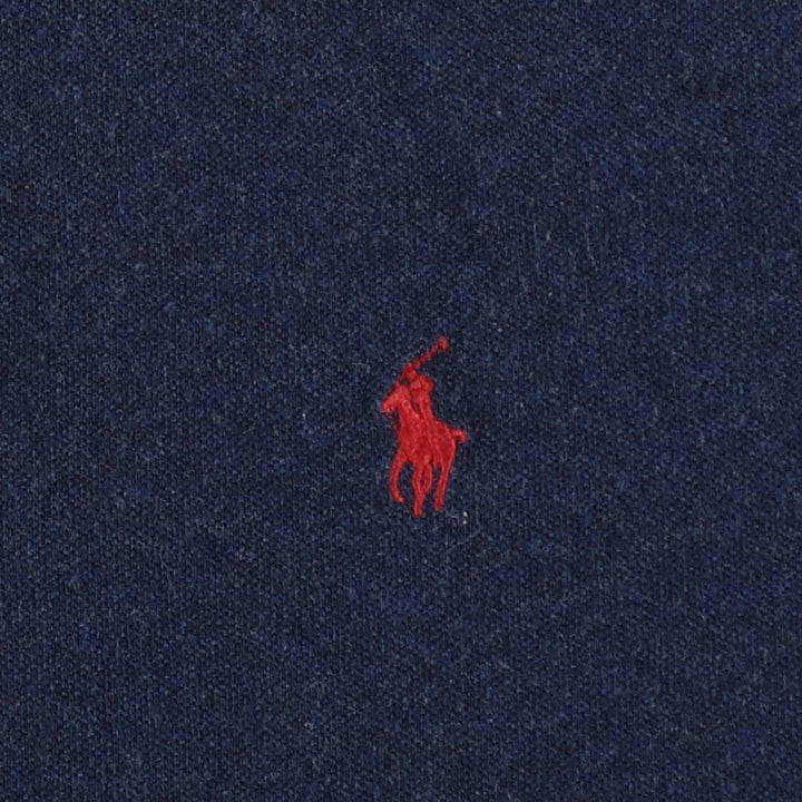 Ralph Lauren POLO by Ralph Lauren short sleeve polo shirt, men's XL size cotton navy blue type Vintage Second Hand