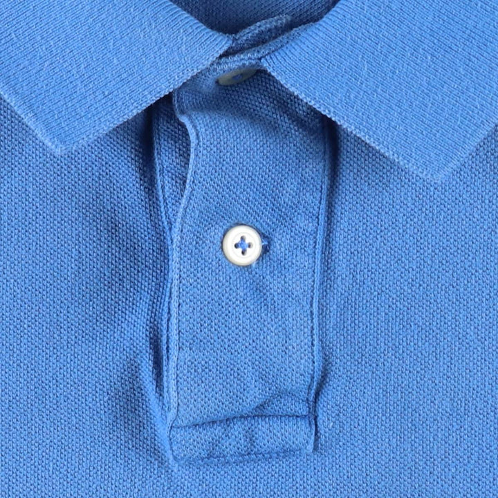 Ralph Lauren POLO by Ralph Lauren CUSTOM FIT short sleeve polo shirt, men's size L cotton blue type Vintage Second Hand