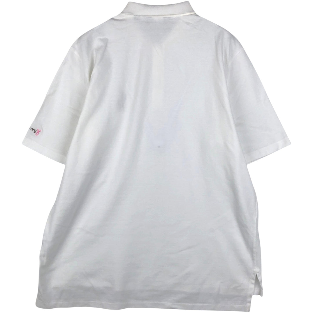 Ralph Lauren POLO GOLF Short Sleeve Polo Shirt Men's XL cotton white type Vintage Second Hand