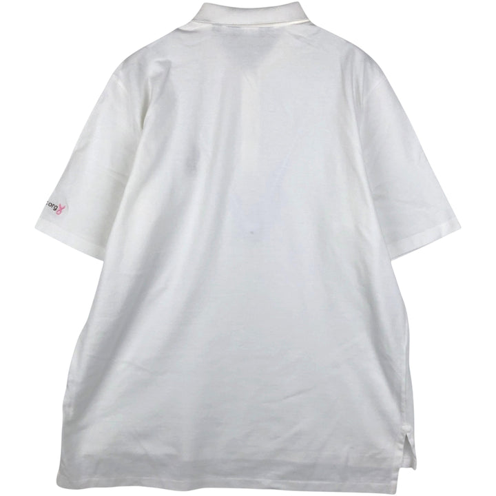 Ralph Lauren POLO GOLF Short Sleeve Polo Shirt Men's XL cotton white type Vintage Second Hand