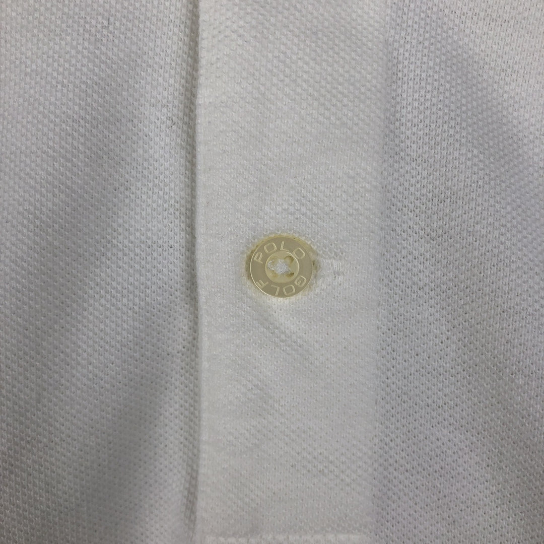 Ralph Lauren POLO GOLF Short Sleeve Polo Shirt Men's XL cotton white type Vintage Second Hand
