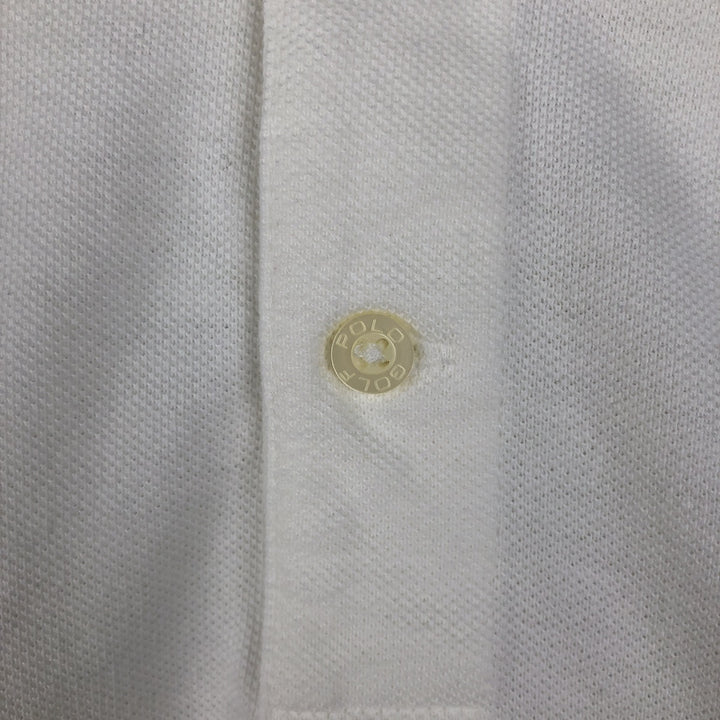 Ralph Lauren POLO GOLF Short Sleeve Polo Shirt Men's XL cotton white type Vintage Second Hand