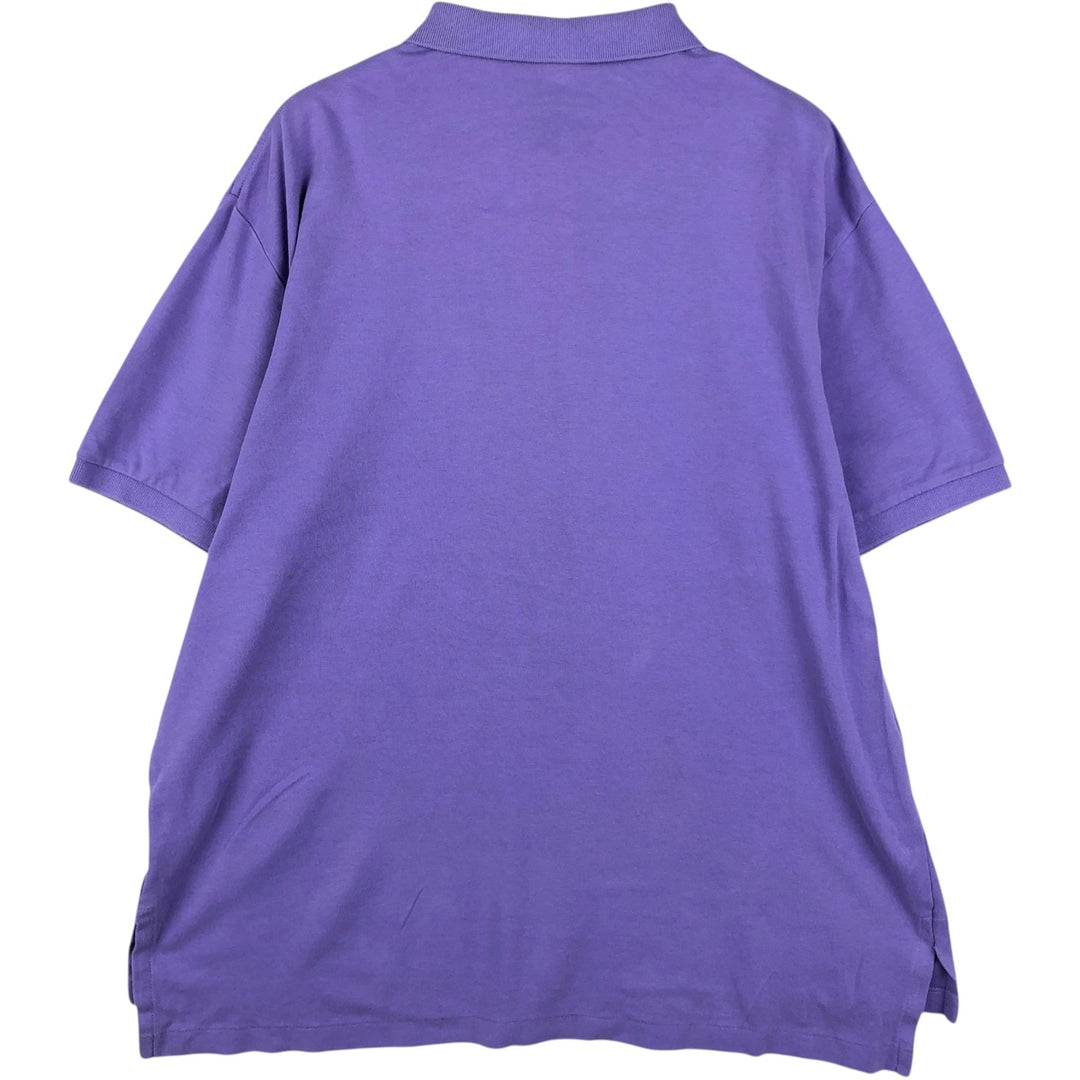 Ralph Lauren POLO by Ralph Lauren short sleeve polo shirt, men's XL size cotton purple type Vintage Second Hand