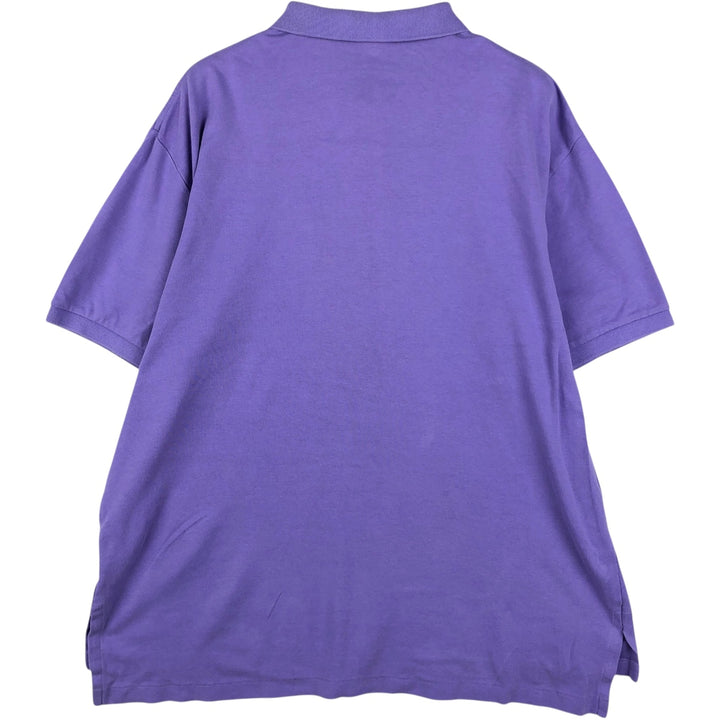 Ralph Lauren POLO by Ralph Lauren short sleeve polo shirt, men's XL size cotton purple type Vintage Second Hand