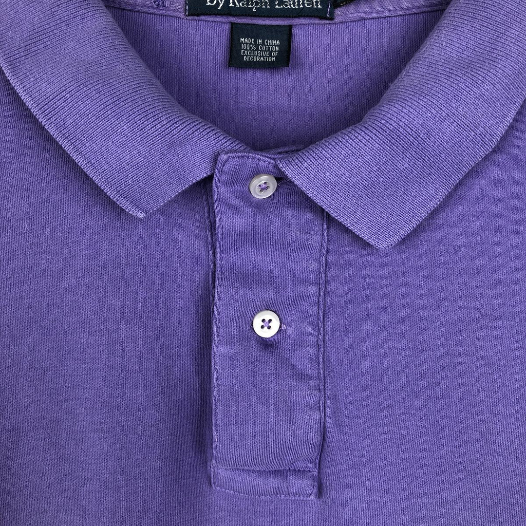 Ralph Lauren POLO by Ralph Lauren short sleeve polo shirt, men's XL size cotton purple type Vintage Second Hand