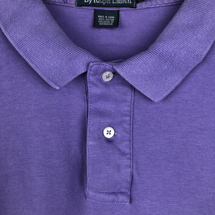 Ralph Lauren POLO by Ralph Lauren short sleeve polo shirt, men's XL size cotton purple type Vintage Second Hand