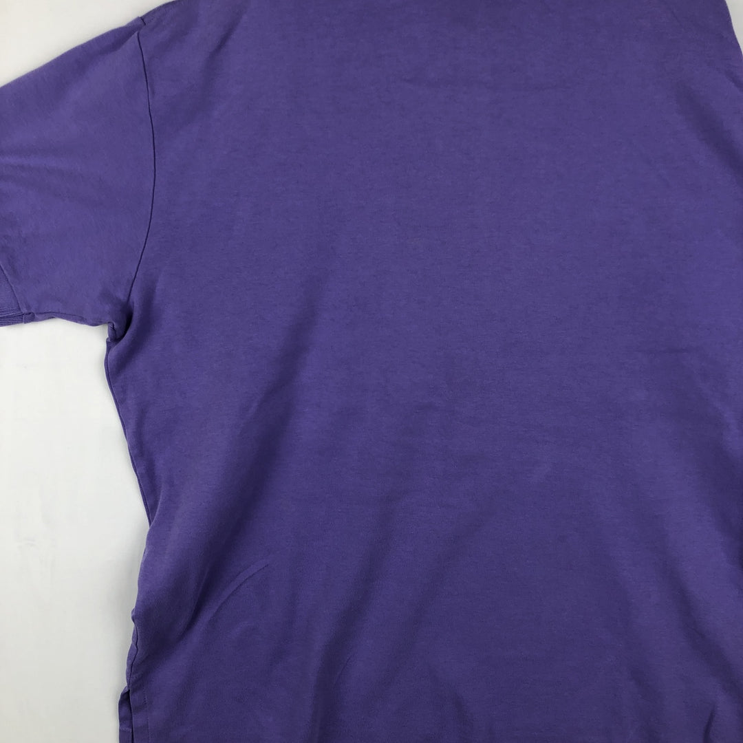 Ralph Lauren POLO by Ralph Lauren short sleeve polo shirt, men's XL size cotton purple type Vintage Second Hand