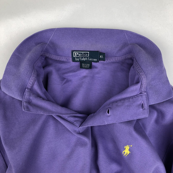 Ralph Lauren POLO by Ralph Lauren short sleeve polo shirt, men's XL size cotton purple type Vintage Second Hand