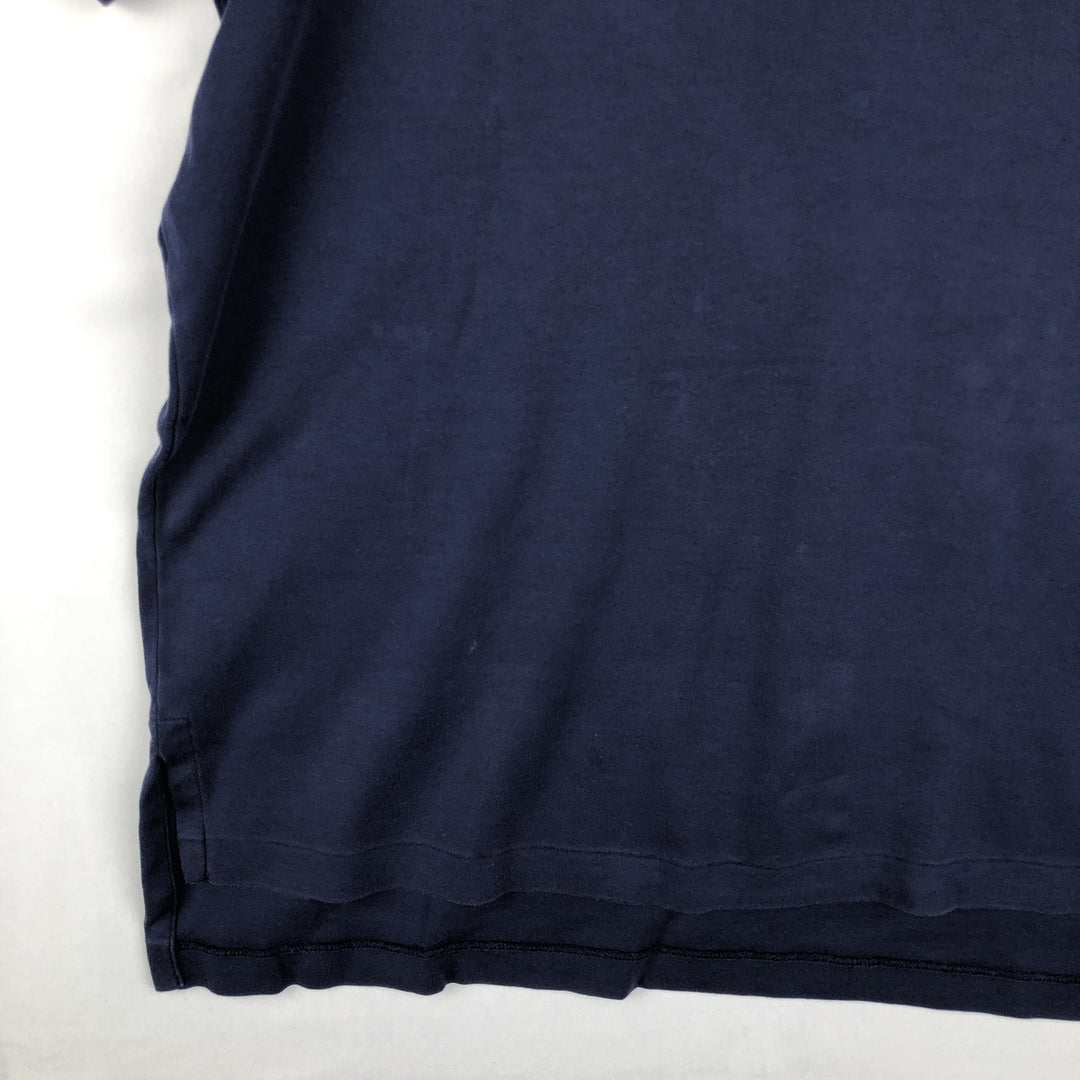 Ralph Lauren POLO by Ralph Lauren Pima Interlock Short-Sleeve Polo Shirt, Men's Size XL (approx.) cotton navy blue type Vintage Second Hand
