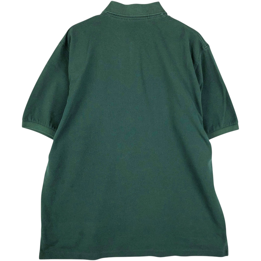 Brooks Brothers Men's Short Sleeve Polo Shirt, Size L cotton Green type dark green Vintage Second Hand