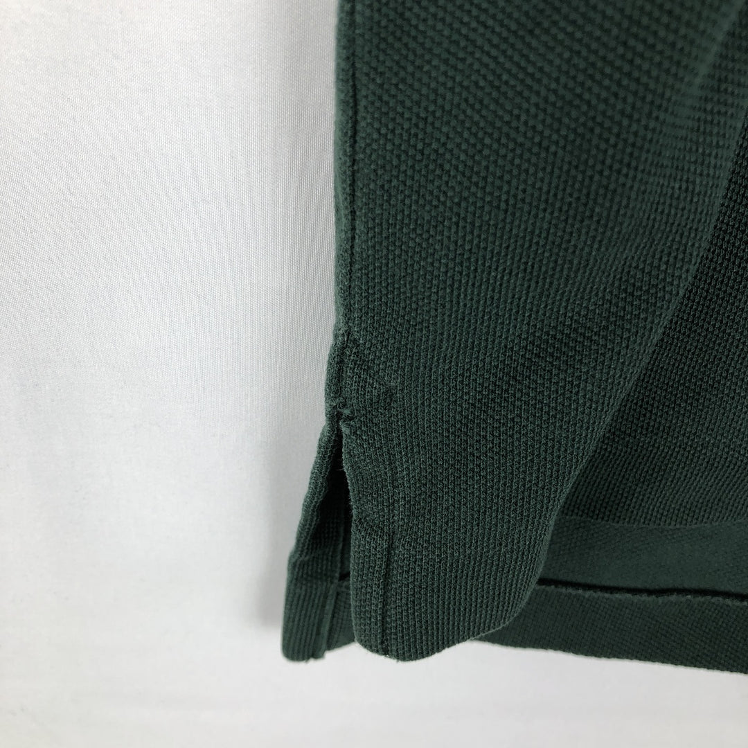 Brooks Brothers Men's Short Sleeve Polo Shirt, Size L cotton Green type dark green Vintage Second Hand