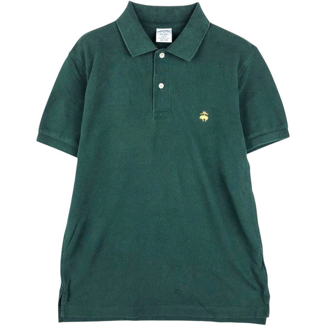 Brooks Brothers Est.1818 Slim Fit Short-Sleeve Polo Shirt (Men's Size M) cotton Green type dark green Vintage Second Hand