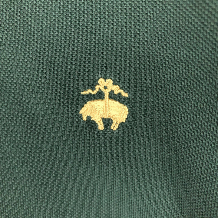 Brooks Brothers Est.1818 Slim Fit Short-Sleeve Polo Shirt (Men's Size M) cotton Green type dark green Vintage Second Hand