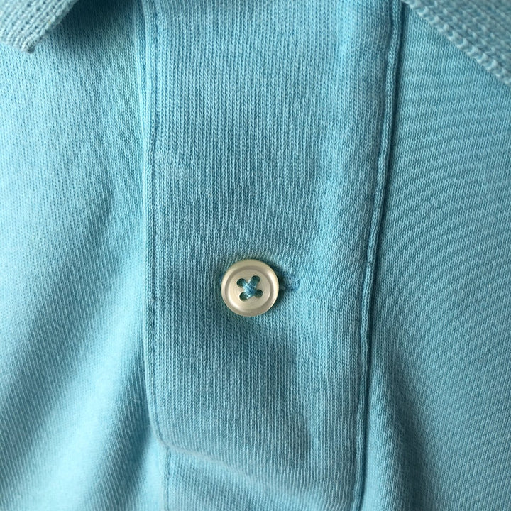 Ralph Lauren POLO by Ralph Lauren short sleeve polo shirt, men's XL size cotton Blue type light blue Vintage Second Hand