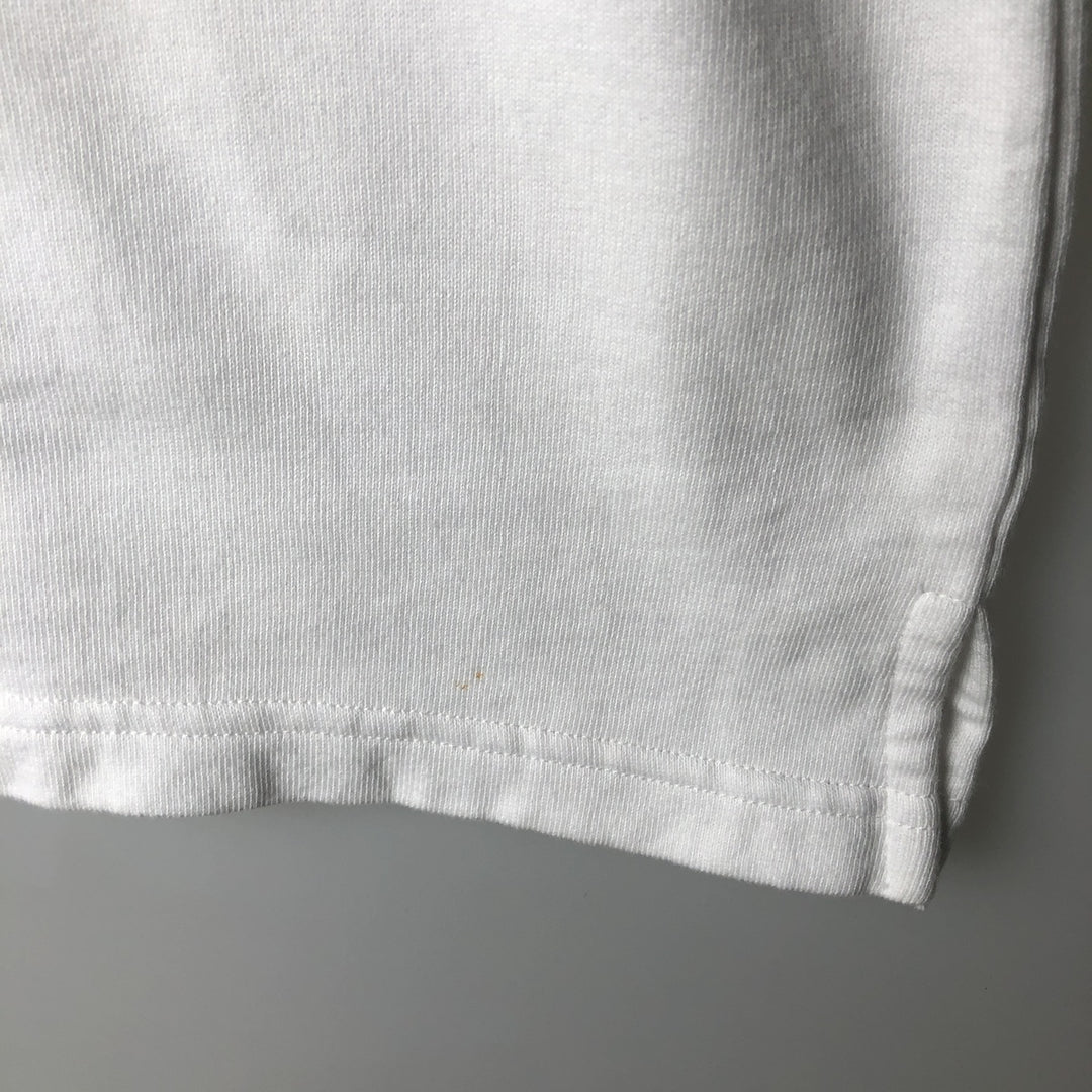 1990'S Tommy Hilfiger Half-Zip Short-Sleeve Polo Shirt, Men's Size L (approx.), Vintage cotton white type Vintage Second Hand
