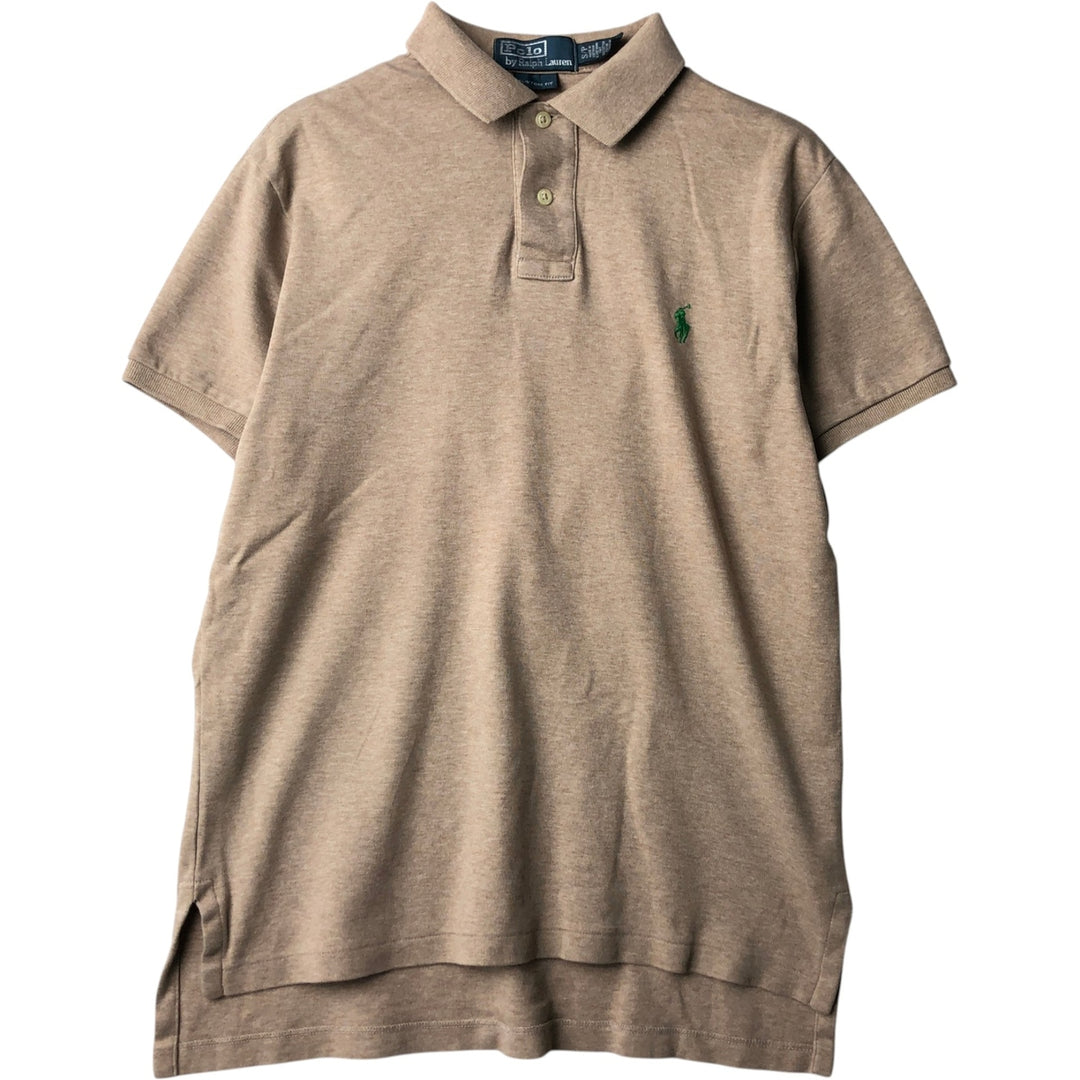 Ralph Lauren POLO by Ralph Lauren CUSTOM FIT short sleeve polo shirt, men's size S cotton Beige type Vintage Second Hand