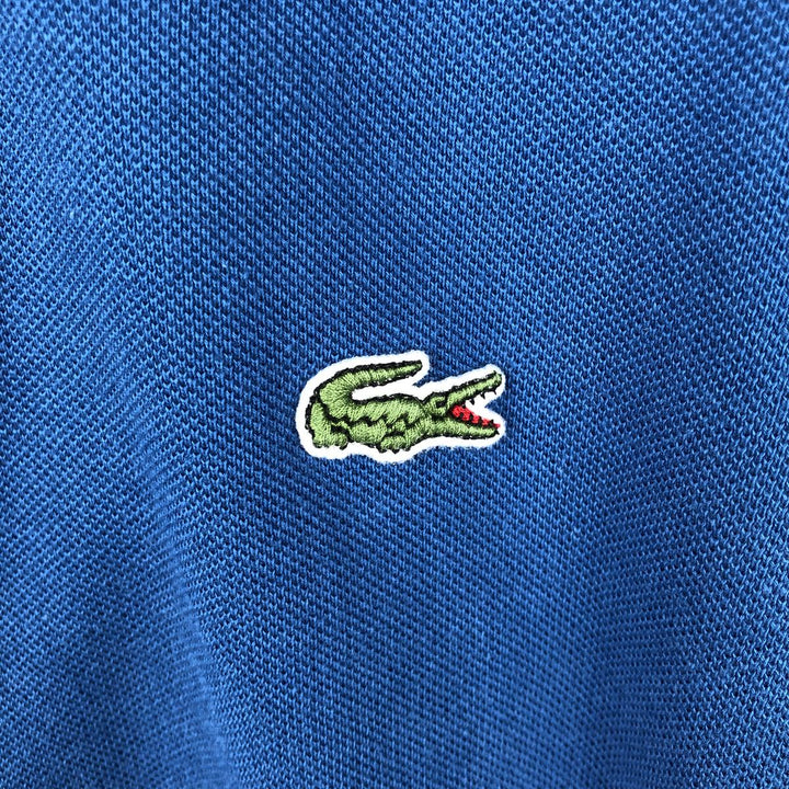 1990'S Lacoste French-designed short-sleeved polo shirt, size 7 (equivalent to men's XXL), vintage. cotton blue type Vintage Second Hand
