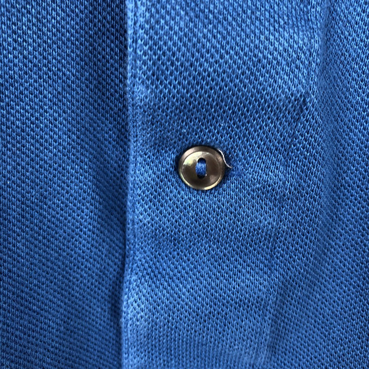 1990'S Lacoste French-designed short-sleeved polo shirt, size 7 (equivalent to men's XXL), vintage. cotton blue type Vintage Second Hand