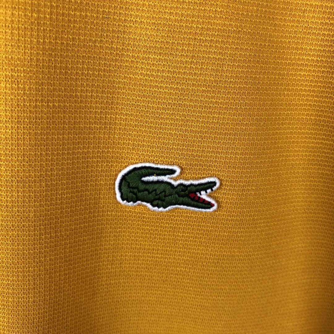 Lacoste LACOSTE SPORT short sleeve polo shirt, men's size L cotton yellow type Vintage Second Hand