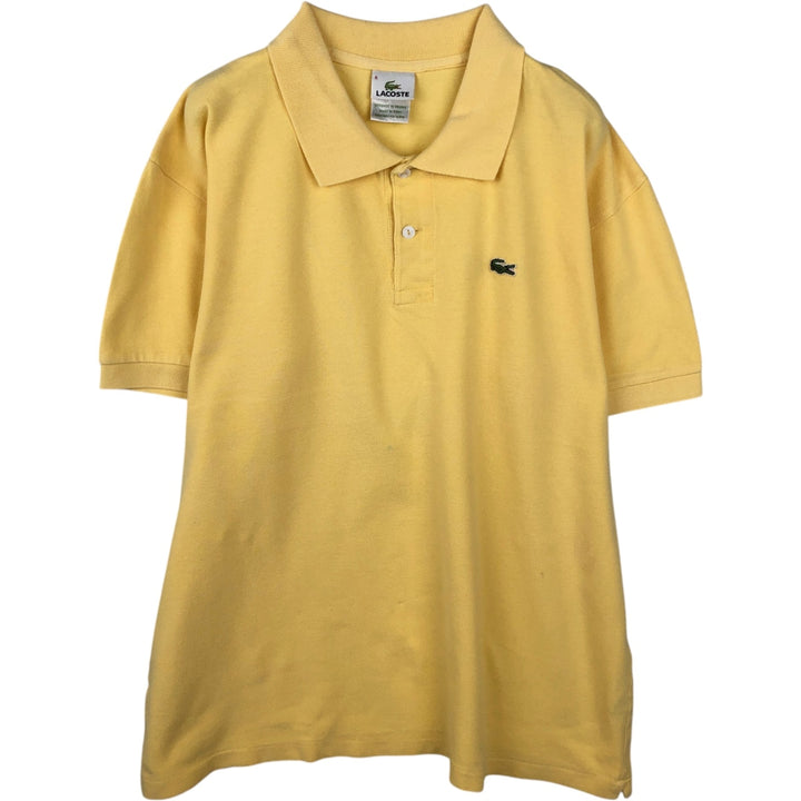 Lacoste LACOSTE French design short sleeve polo shirt size 8, men's XXL equivalent unclear yellow type Vintage Second Hand
