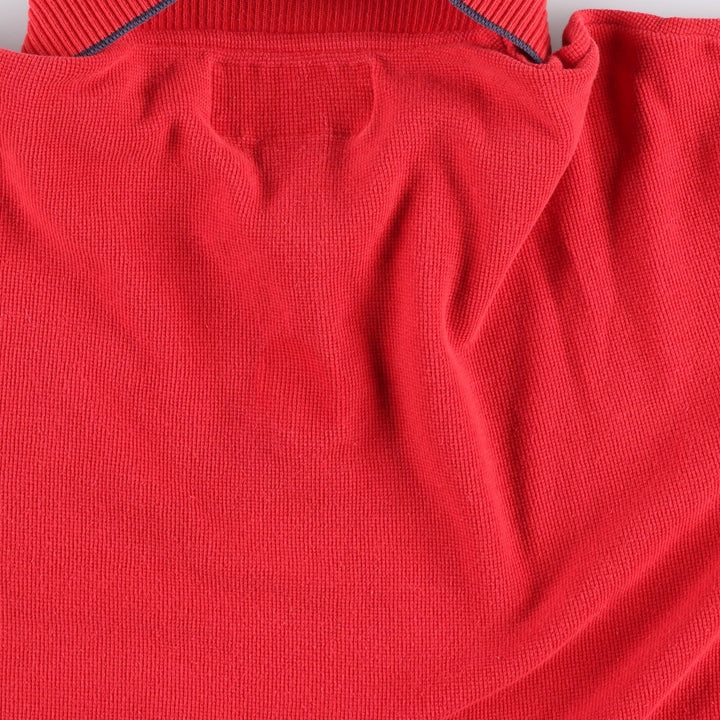 ~2000'S Ralph Lauren POLO SPORT short-sleeved polo shirt, men's size L (approx.) cotton red type Vintage Second Hand