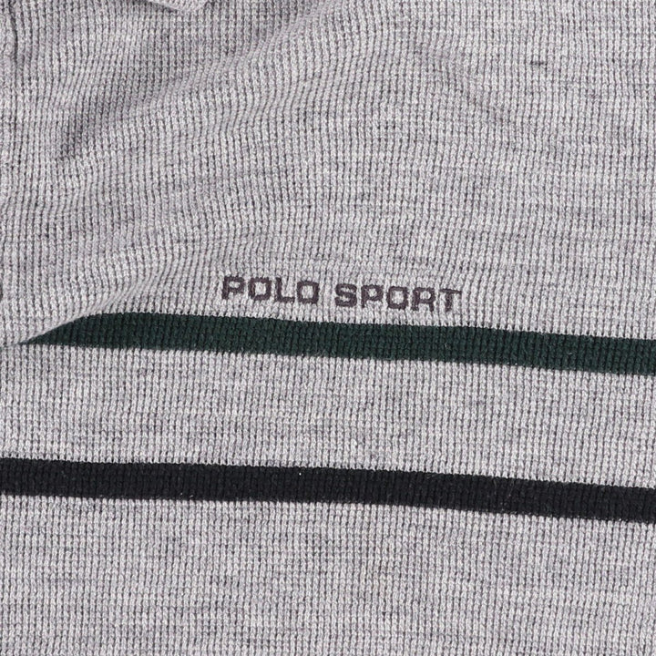 ~2000'S Ralph Lauren POLO SPORT Short-Sleeve Polo Shirt, Men's Size XL (approx.) cotton gray type Vintage Second Hand