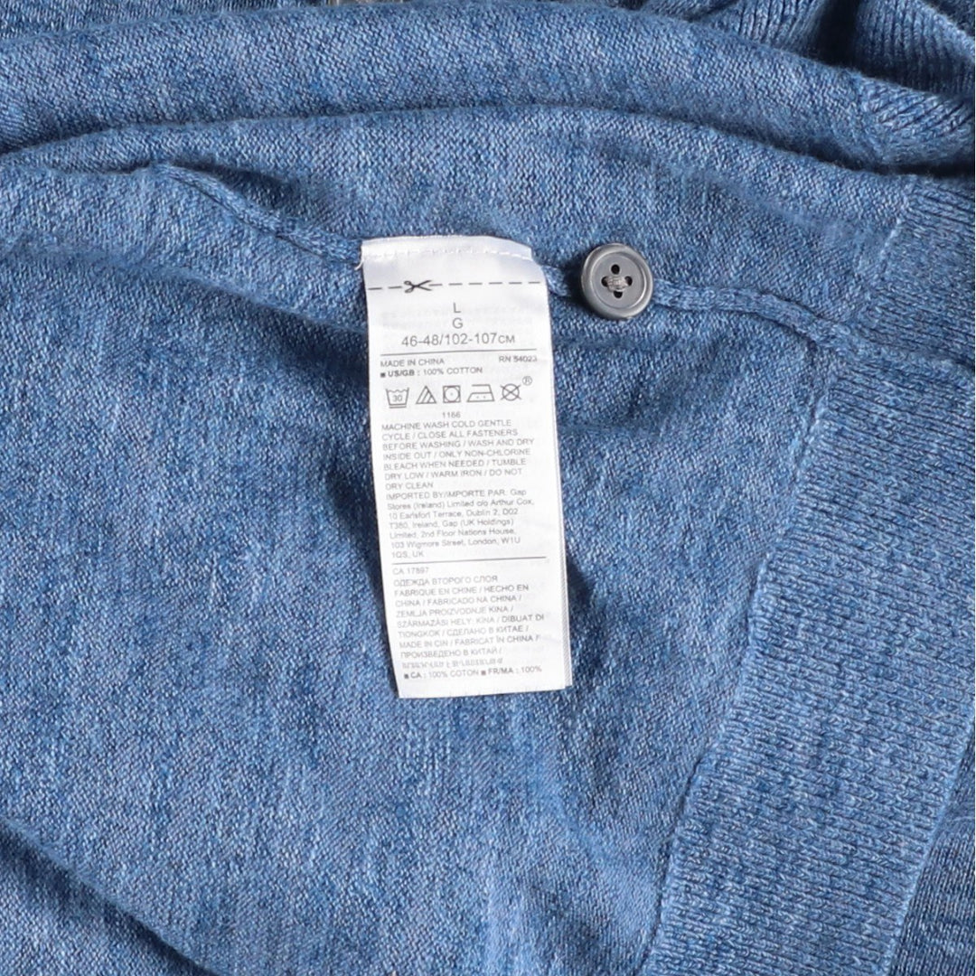 Banana Republic Short Sleeve Polo Shirt, Men's Size L cotton Blue type light blue Vintage Second Hand