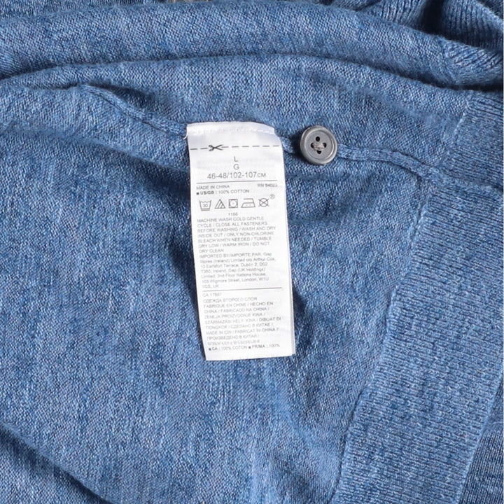 Banana Republic Short Sleeve Polo Shirt, Men's Size L cotton Blue type light blue Vintage Second Hand