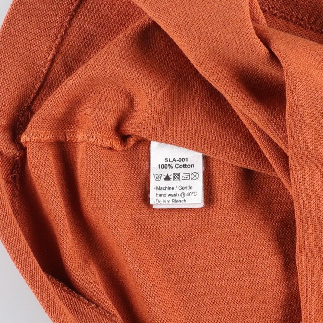Lacoste LACOSTE Short Sleeve Polo Shirt Size 4 Men's M cotton orange type Vintage Second Hand