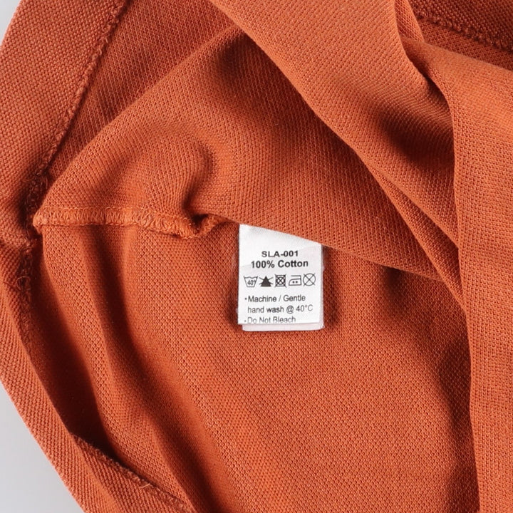 Lacoste LACOSTE Short Sleeve Polo Shirt Size 4 Men's M cotton orange type Vintage Second Hand